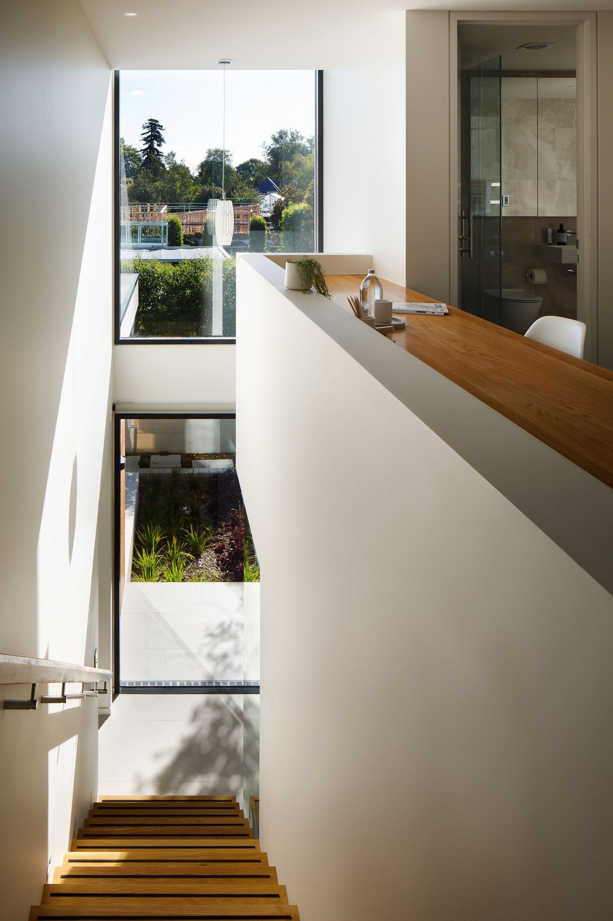 Oak is a central feature in the interiors of each of the houses at Lintrathen Gardens.