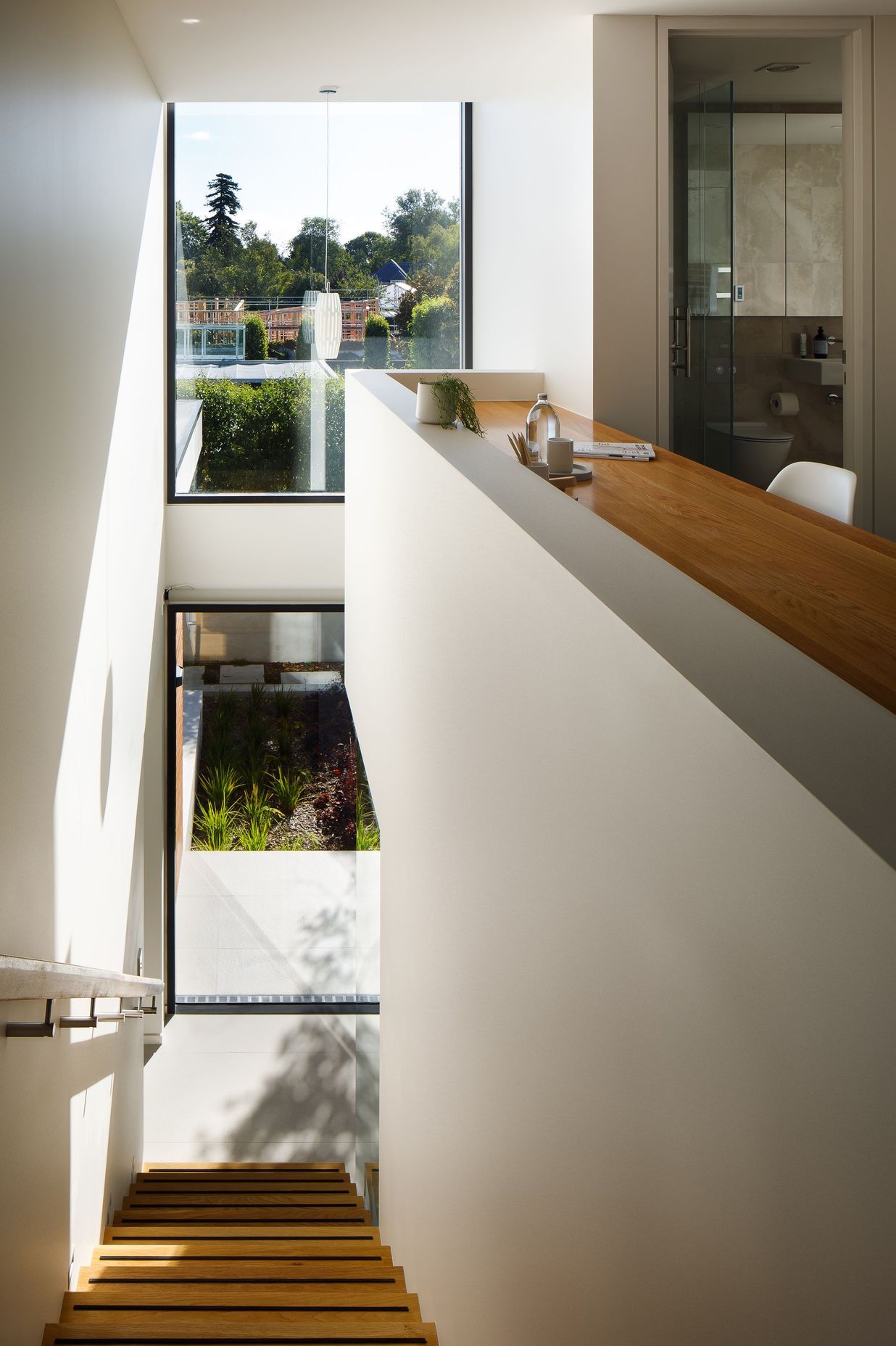 Oak is a central feature in the interiors of each of the houses at Lintrathen Gardens. 