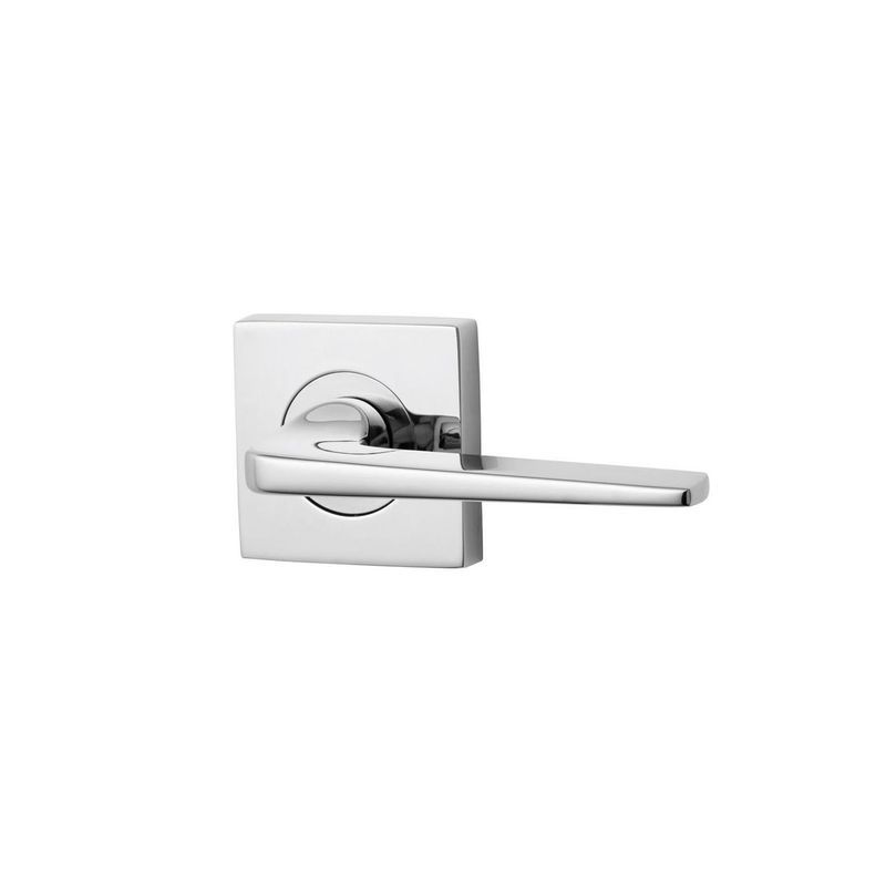 Lockwood 1420 Square Series Brass Door Handles