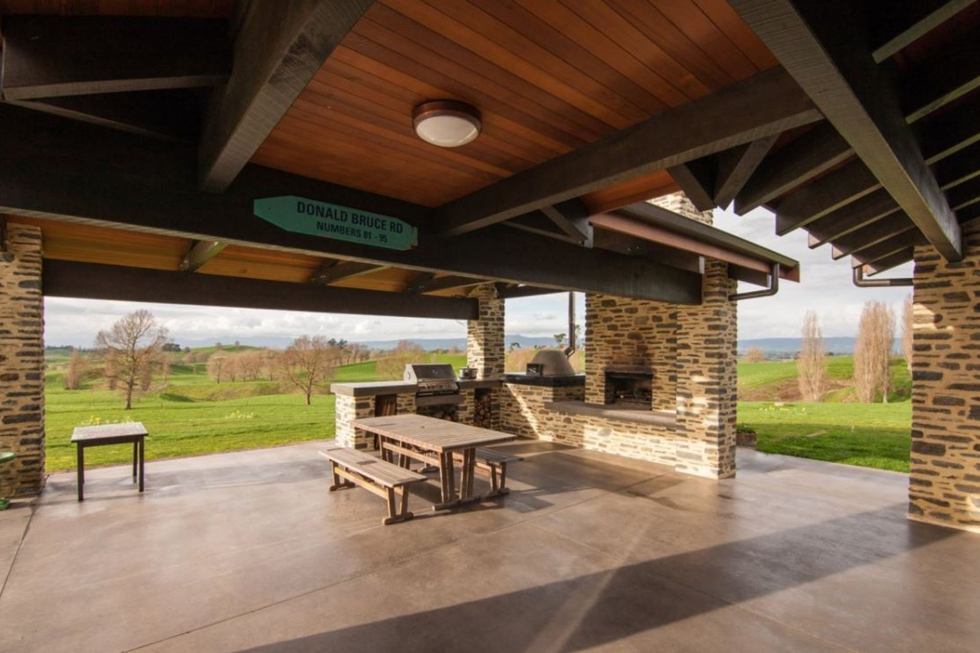 Macrocarpa Beams and Cedar Sarking