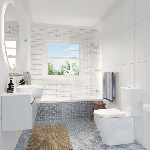 Luna Cleanflush Closed Coupled Toilet Suite