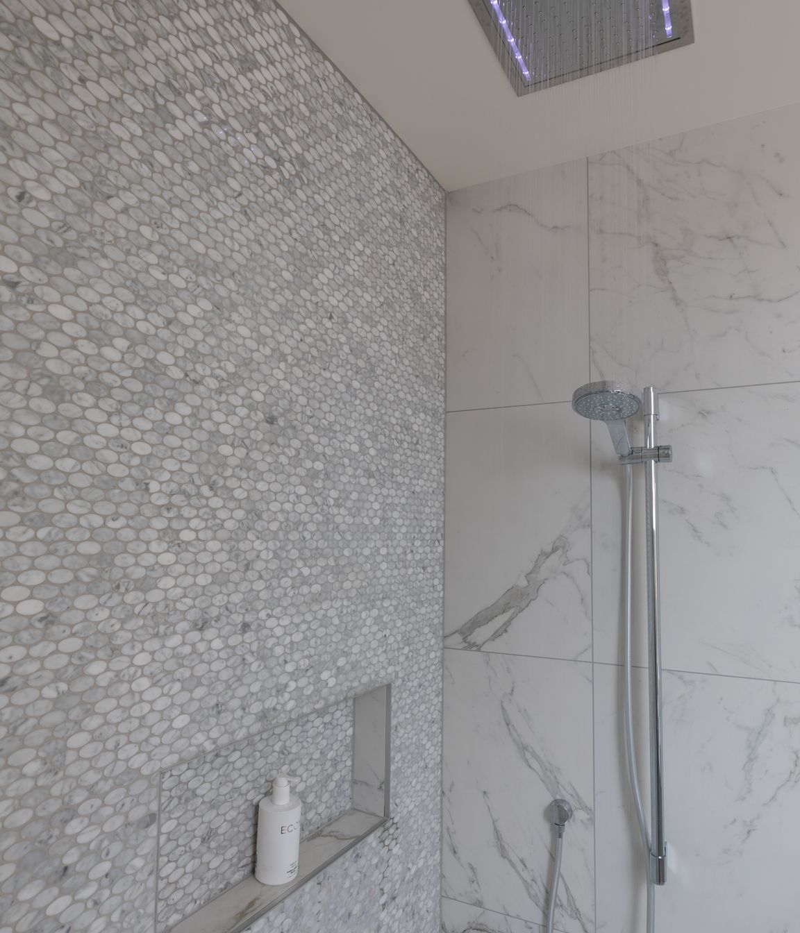 Ensuite Bathroom - LED rain shower head