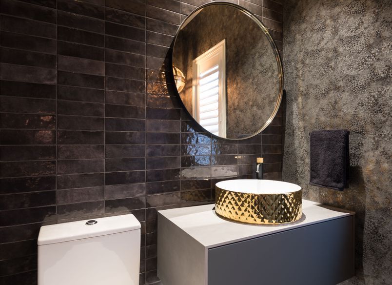 Luxurious Powder Room and Laundry