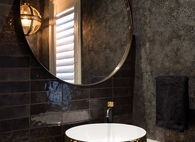 Luxurious Powder Room and Laundry