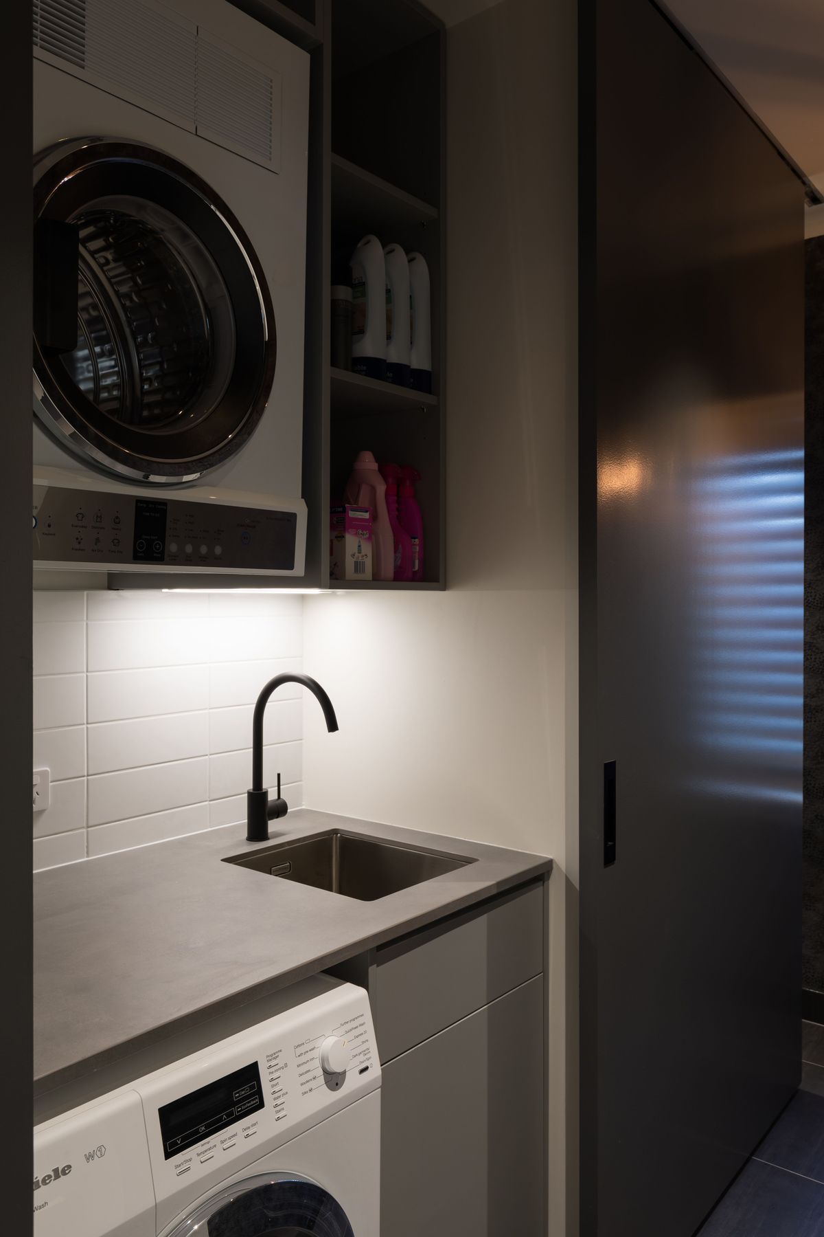 Combined Laundry and Powder Room