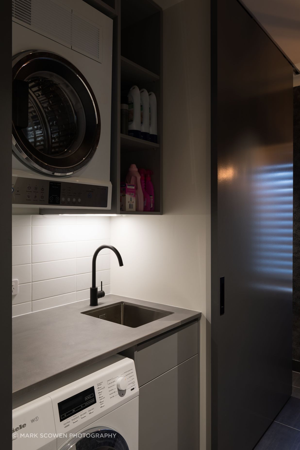 Combined Laundry and Powder Room