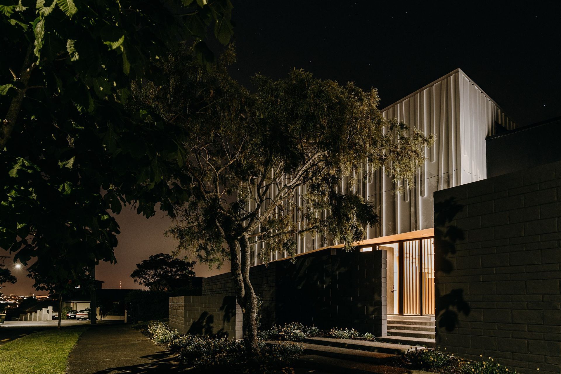 Imposing and private, the streetfront facade offers a level of intrigue giving little of the interiors away.