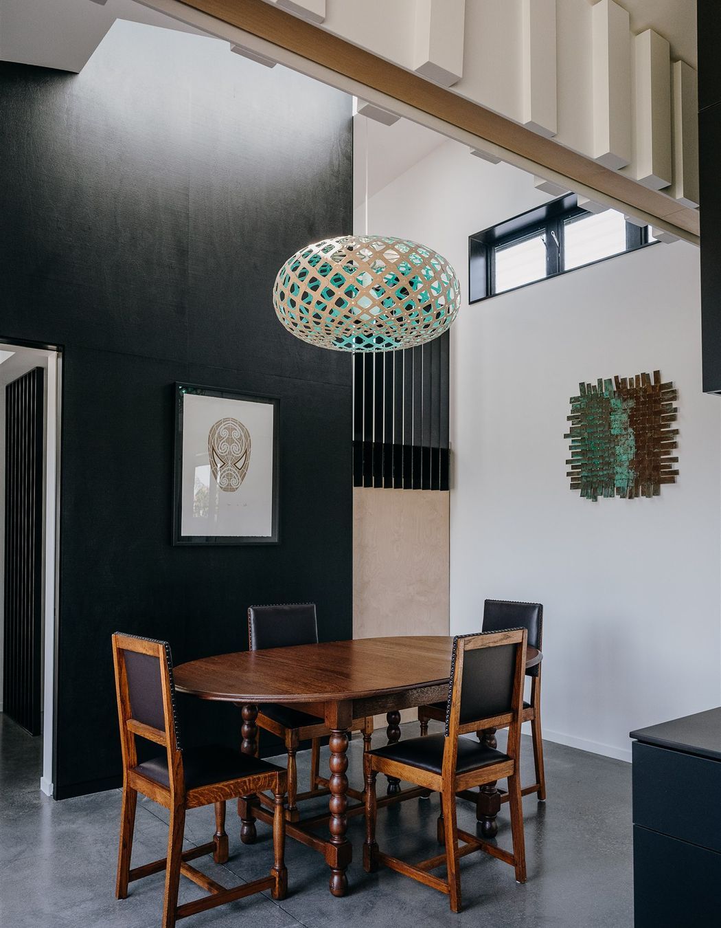 Here, a range of materials converge to create an interesting space of differing textures.