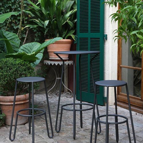 Maiori Aluminium Huggy Bar Table