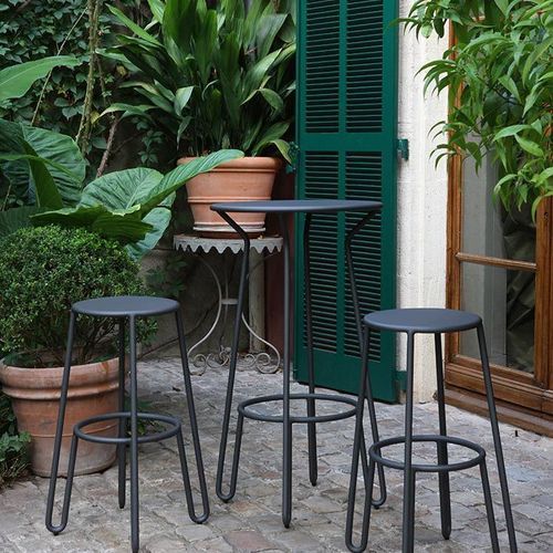 Maiori Aluminium Huggy Bar Table
