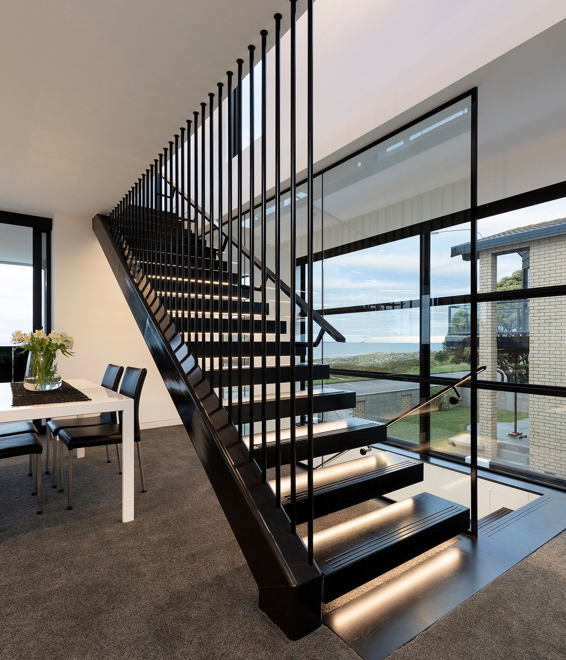 Extensive fashion lighting design throughout the home create zones and ambience.