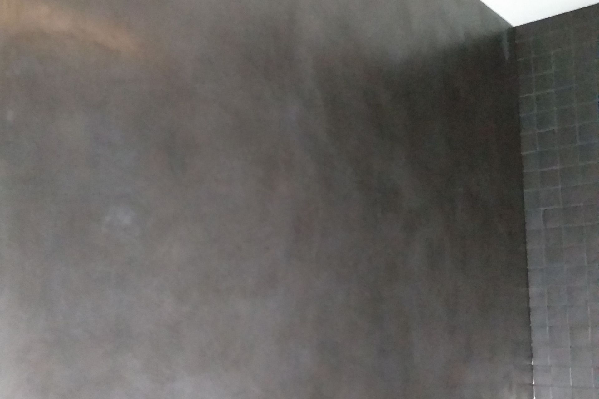 Black Venetian polished plaster in bathroom