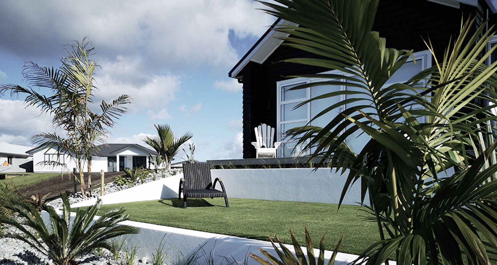 Modern tropical Landscape banner