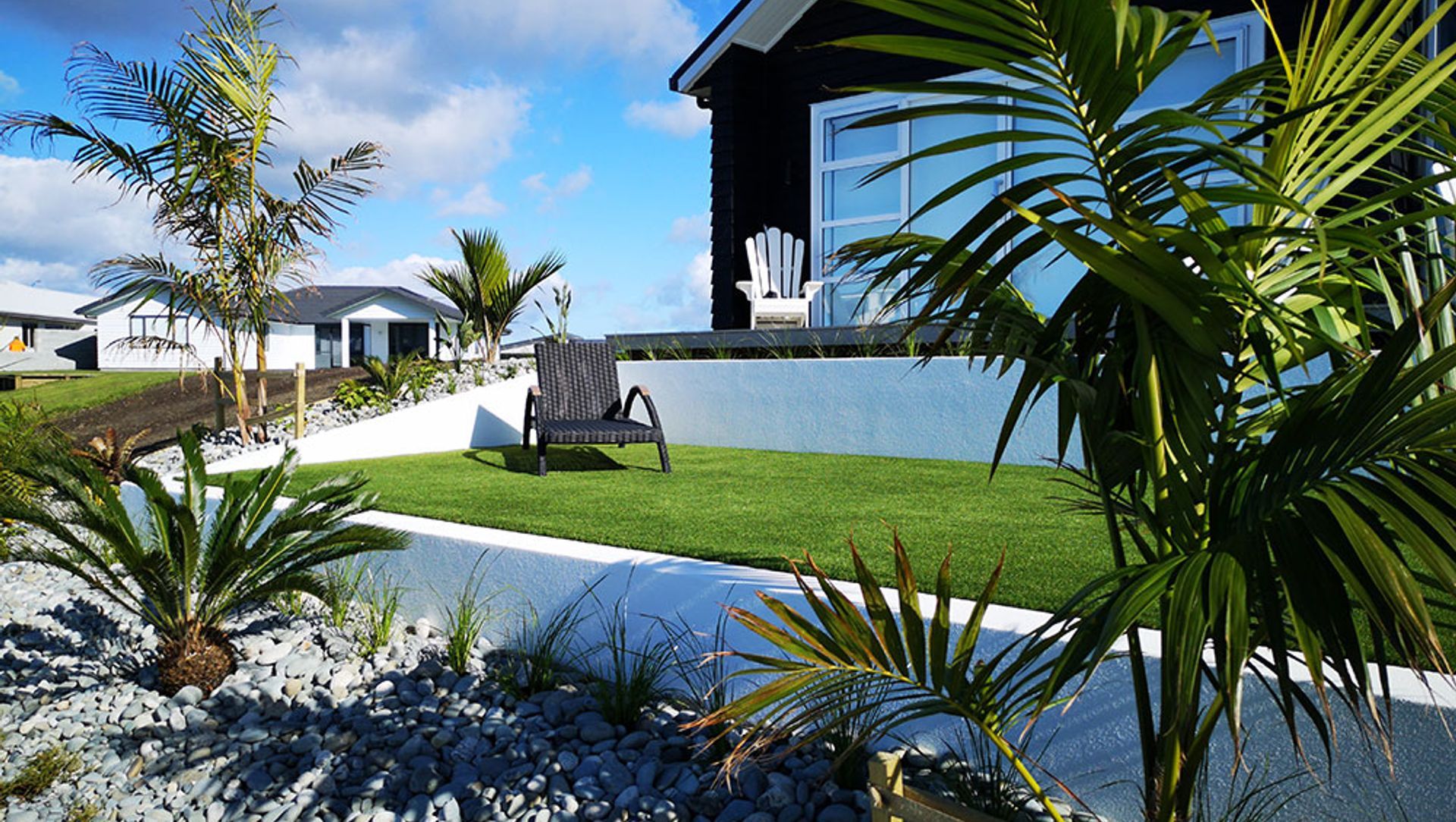 Modern tropical Landscape banner