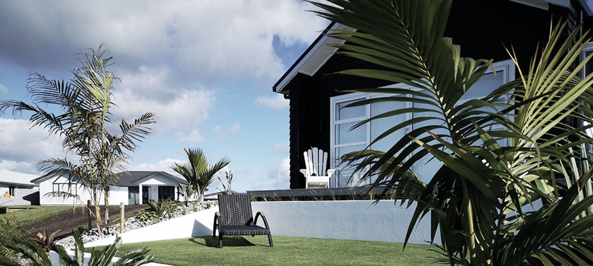 Modern tropical Landscape banner
