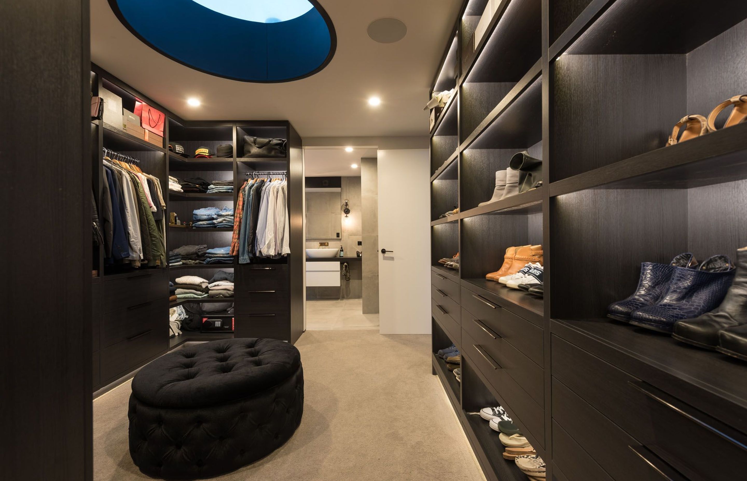 Master wardrobe and bathroom.