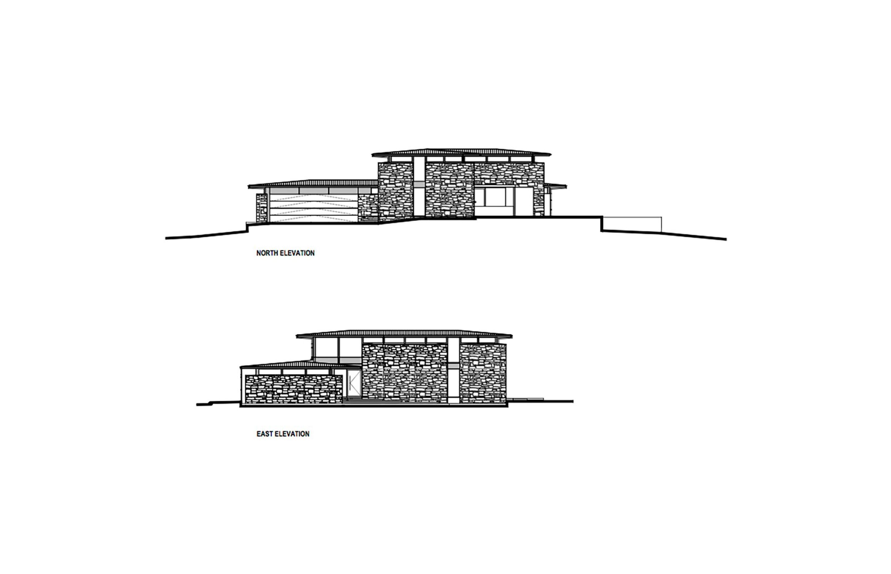 Nau Mai north and east-facing elevations by O'Neil Architecture.