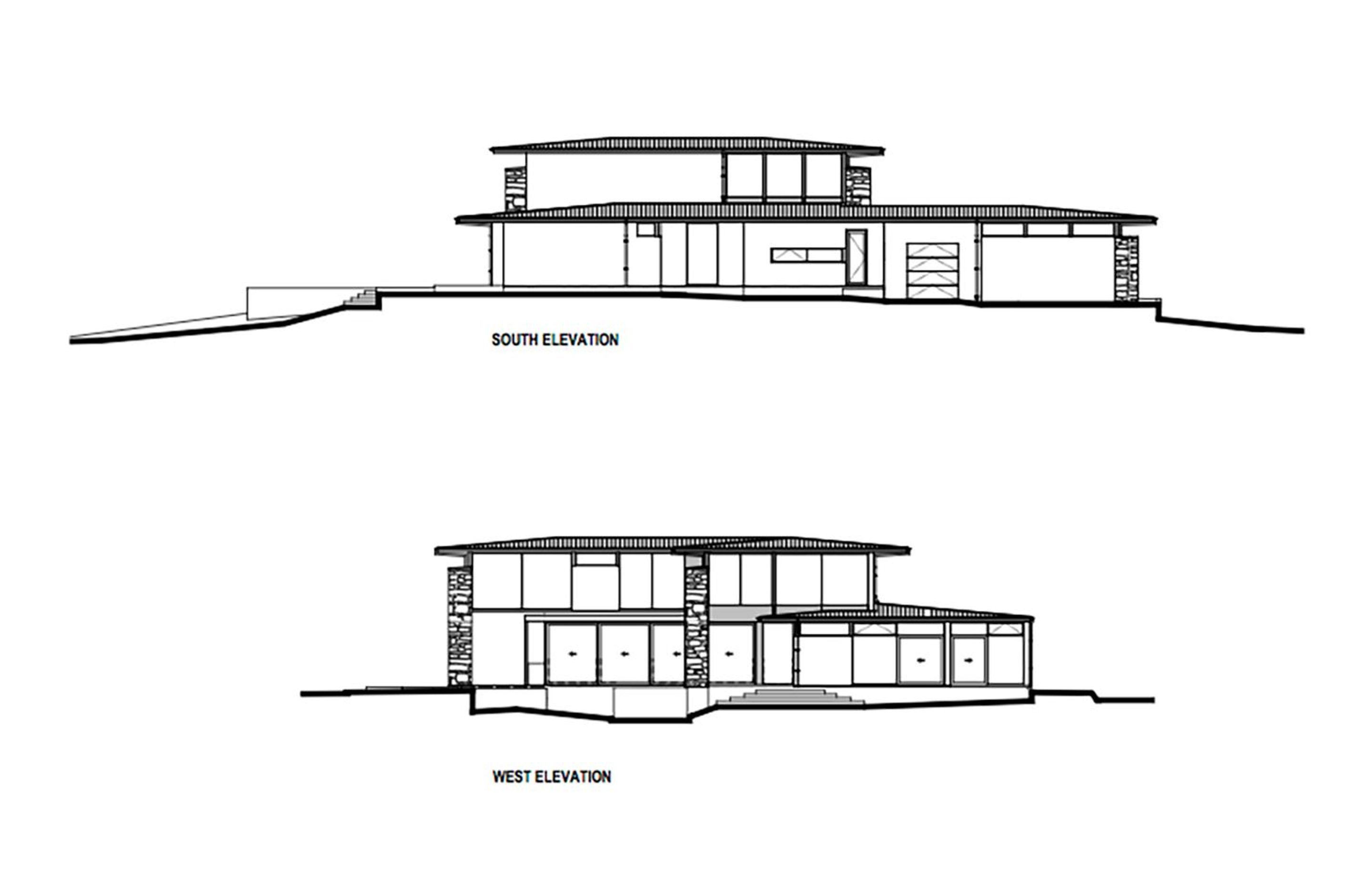 Nau Mai south and west-facing elevations by O'Neil Architecture.