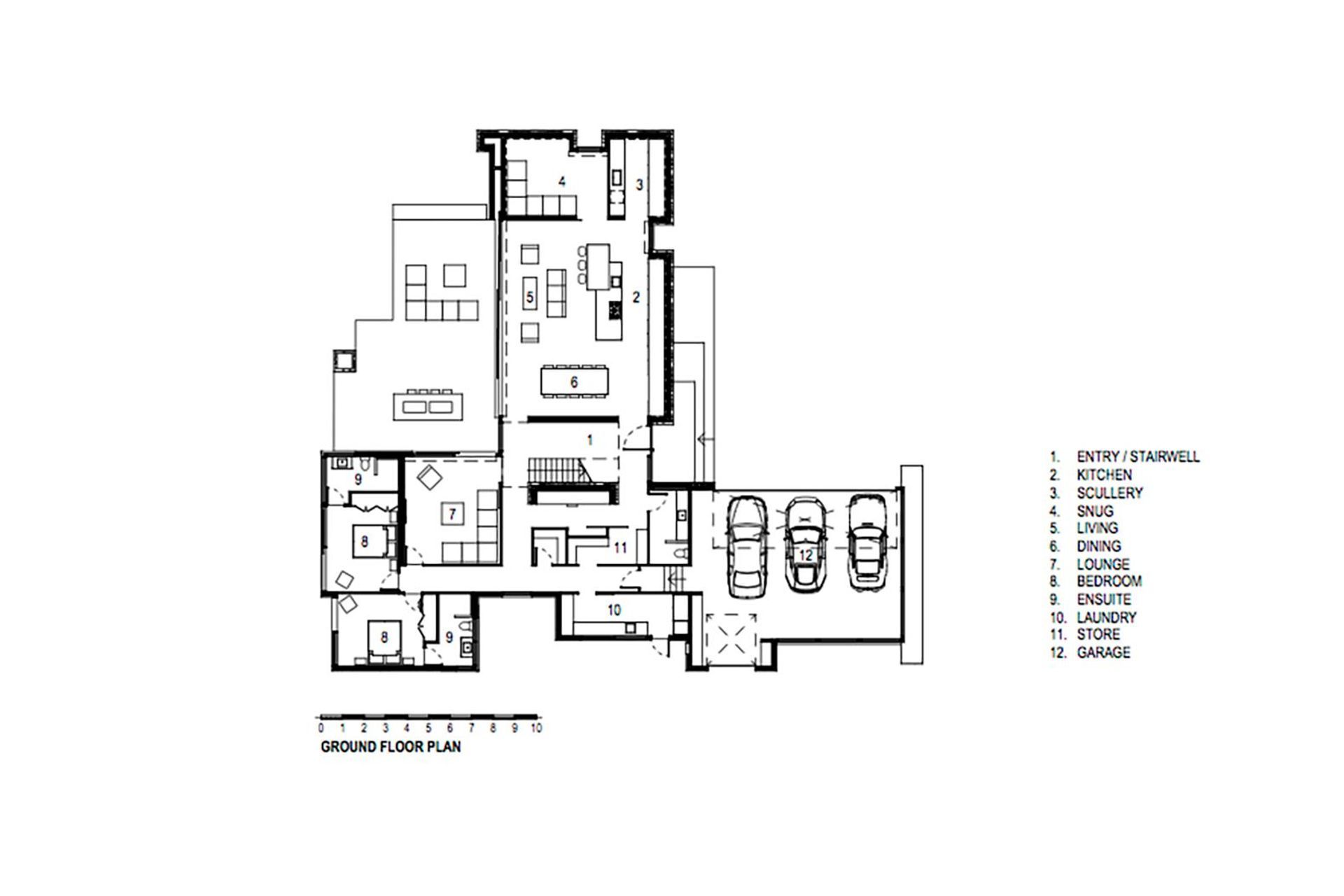 Nau Mai ground-floor plan by O'Neil Architecture.