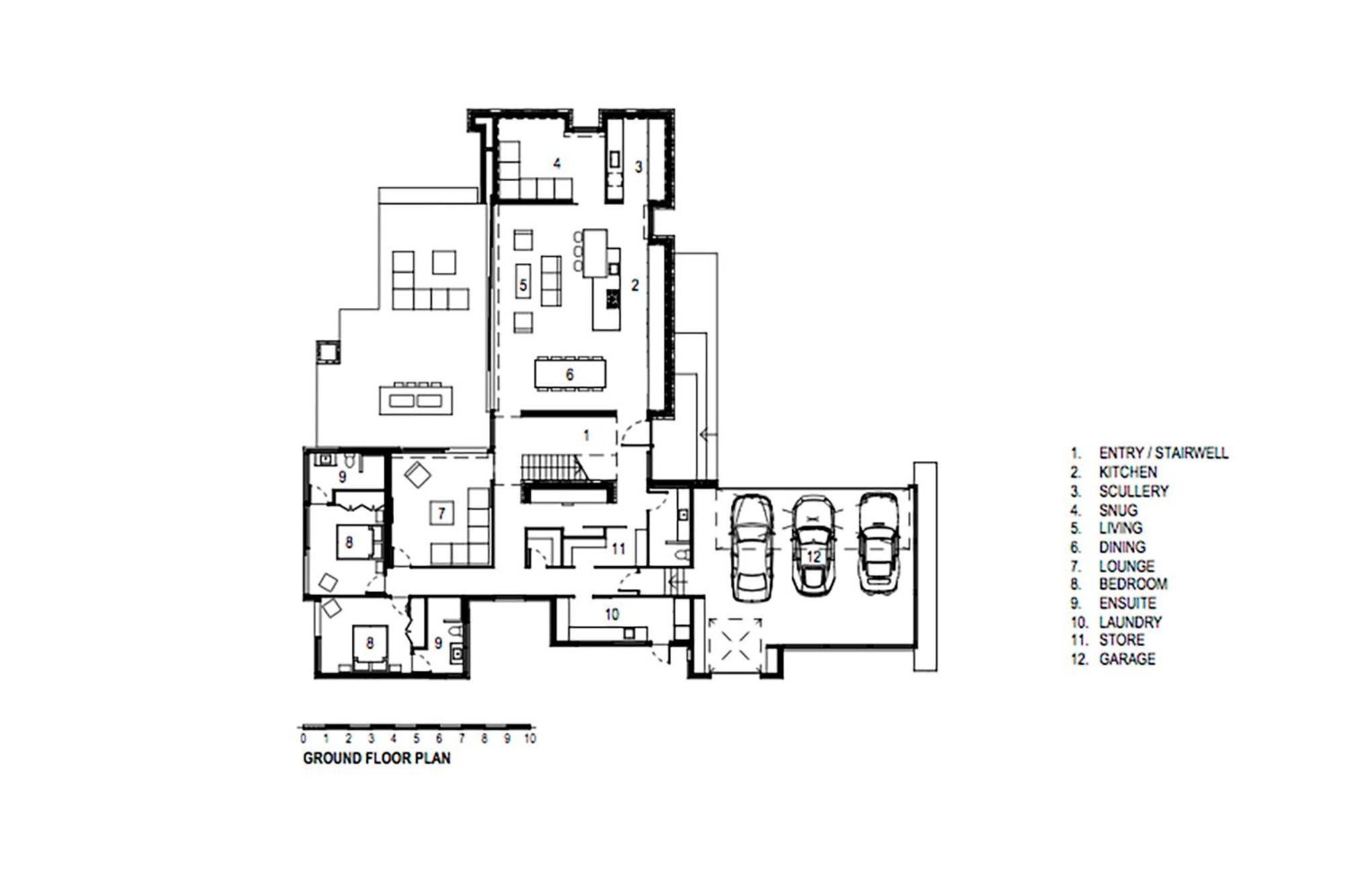 Nau Mai ground-floor plan by O'Neil Architecture.