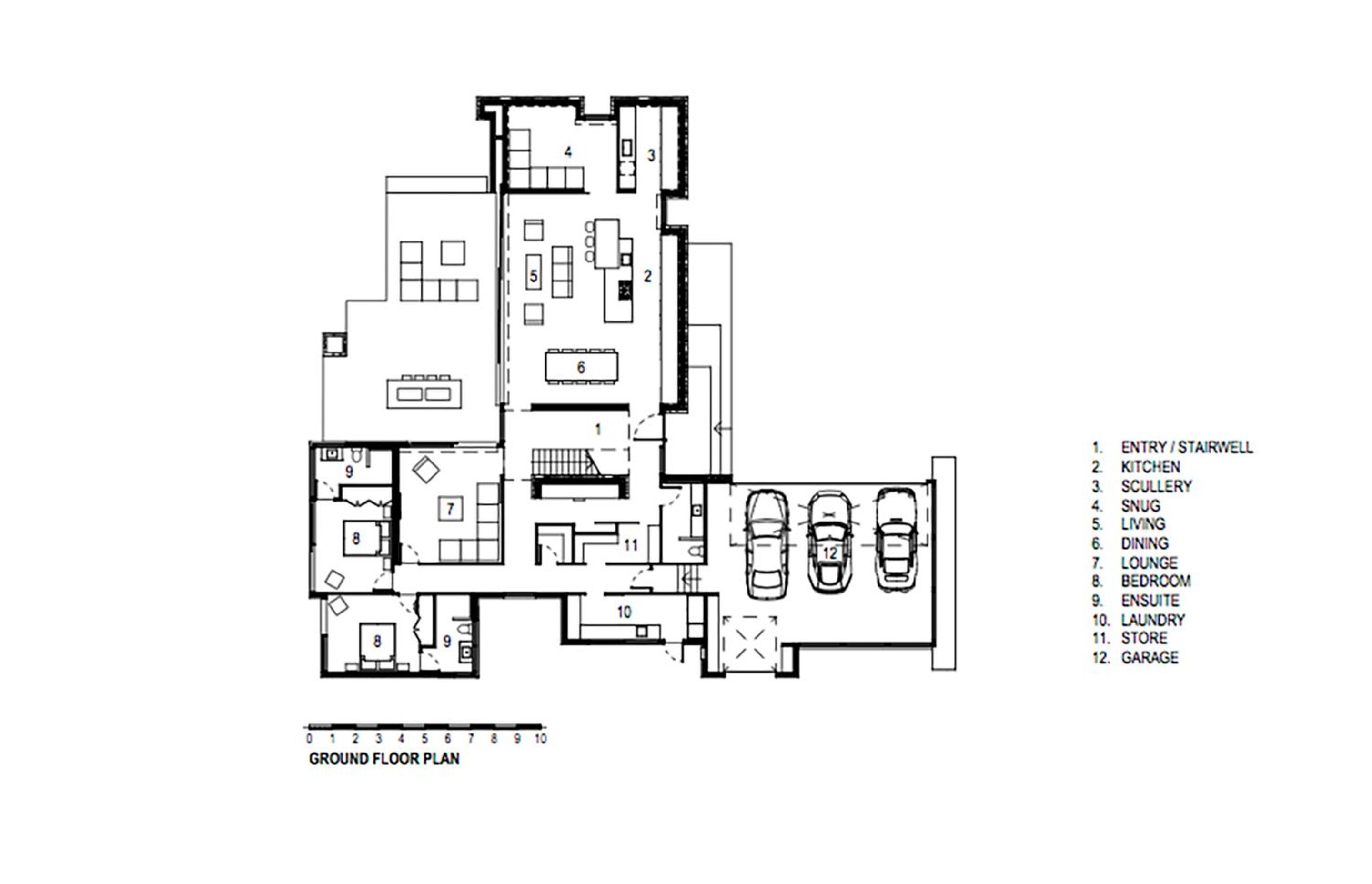 Nau Mai ground-floor plan by O'Neil Architecture.