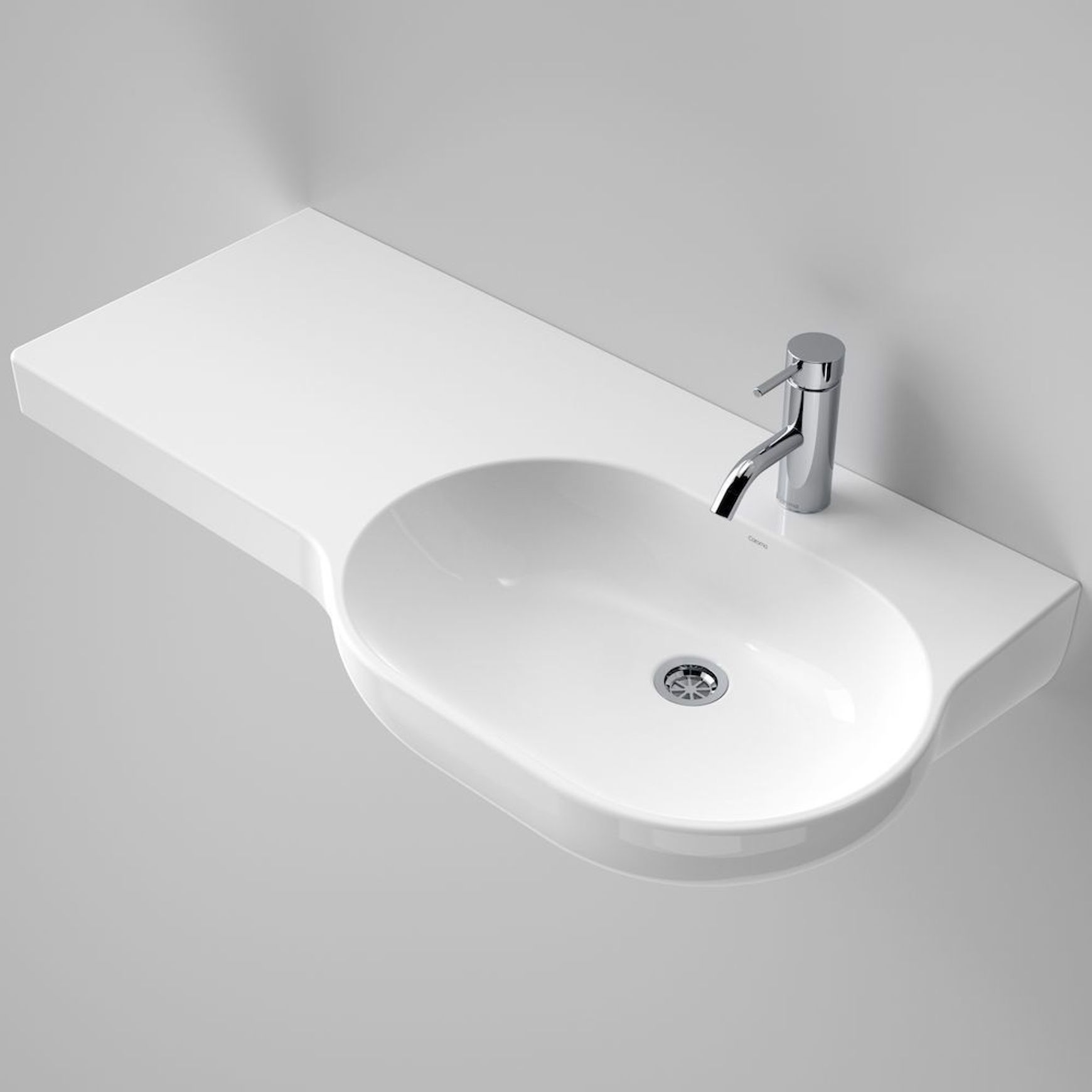 Opal 920 Wall Basin 1th With Shelf