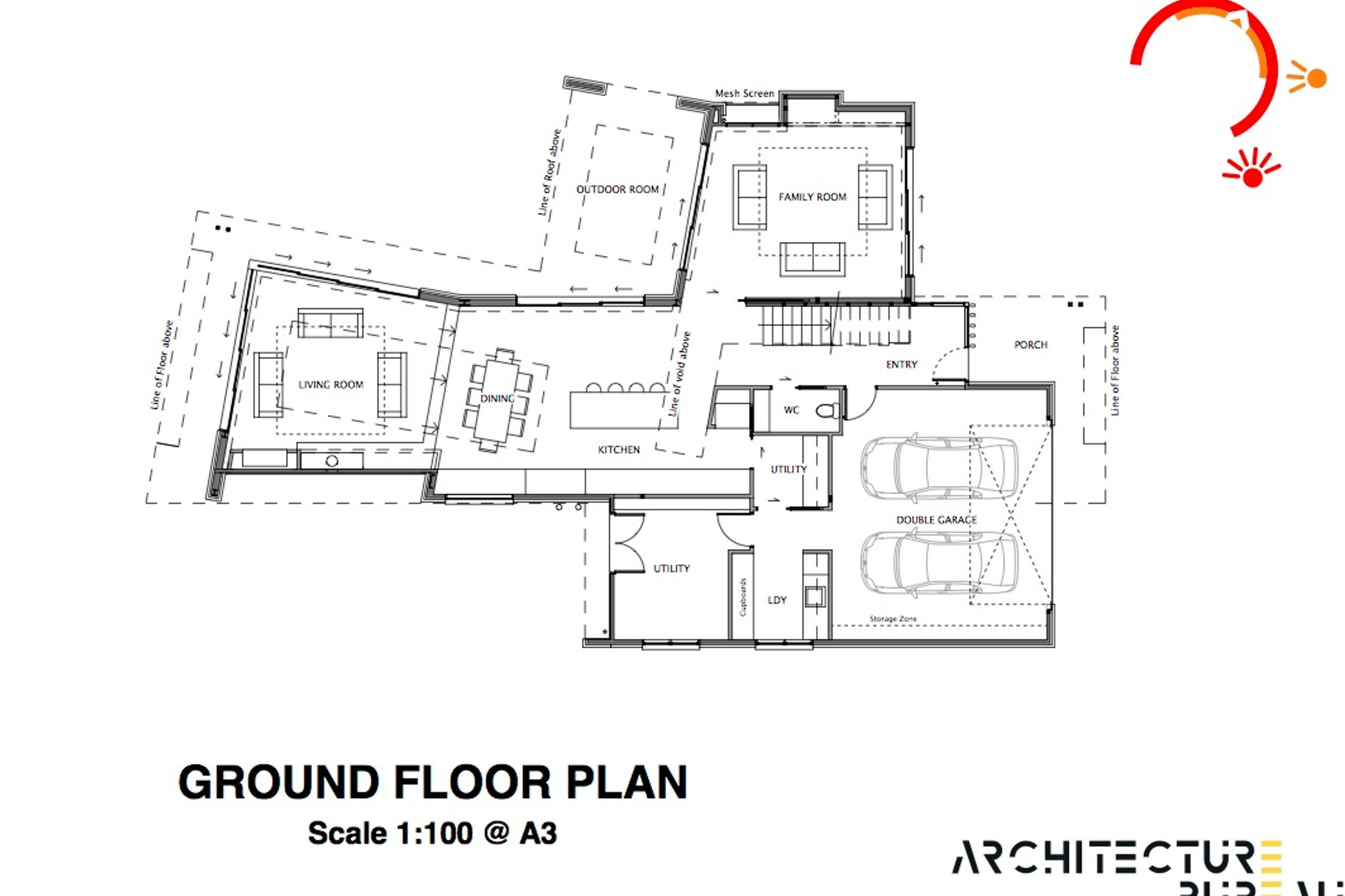 The ground-floor plan by Architecture Bureau.