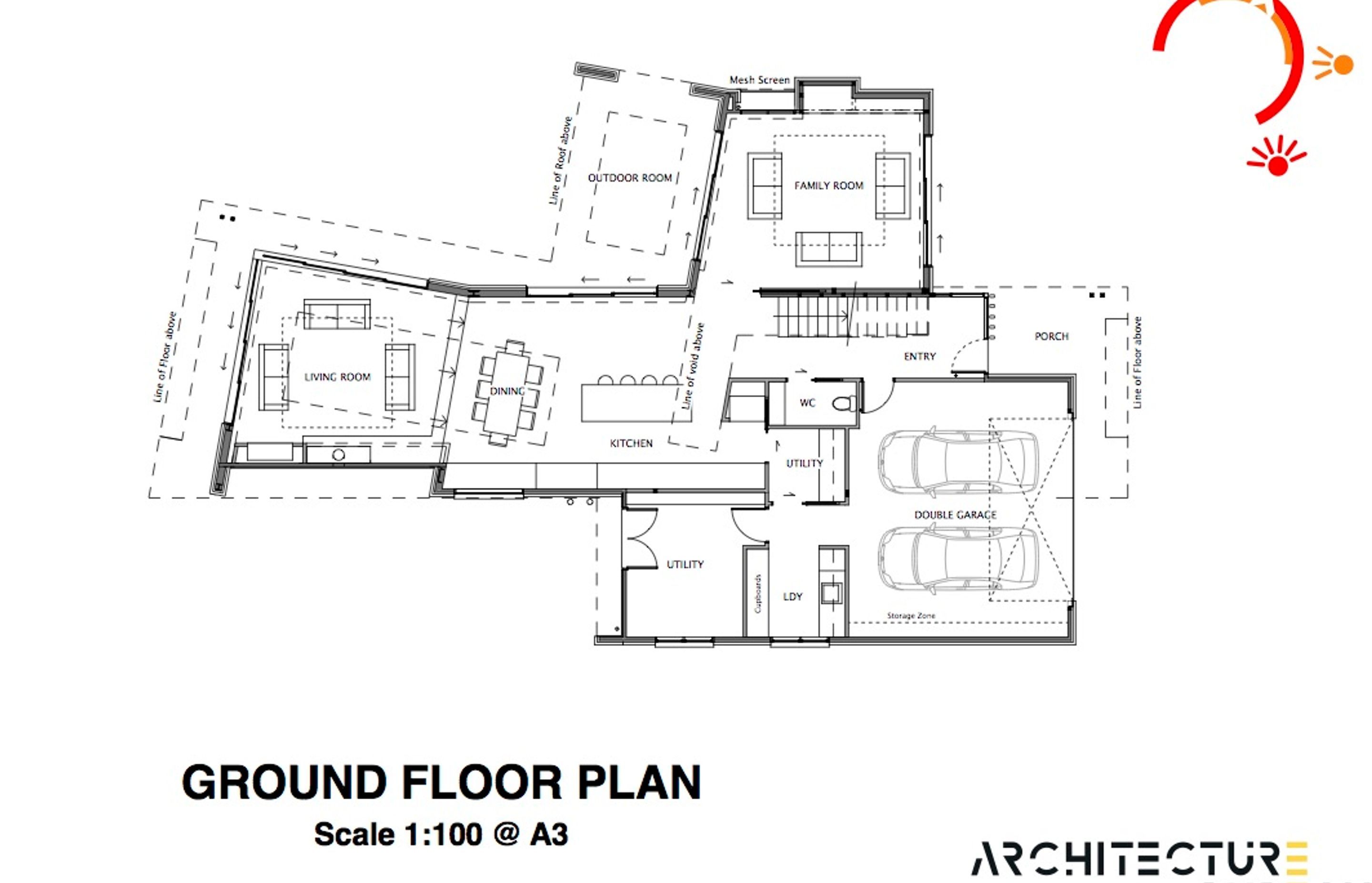 The ground-floor plan by Architecture Bureau.