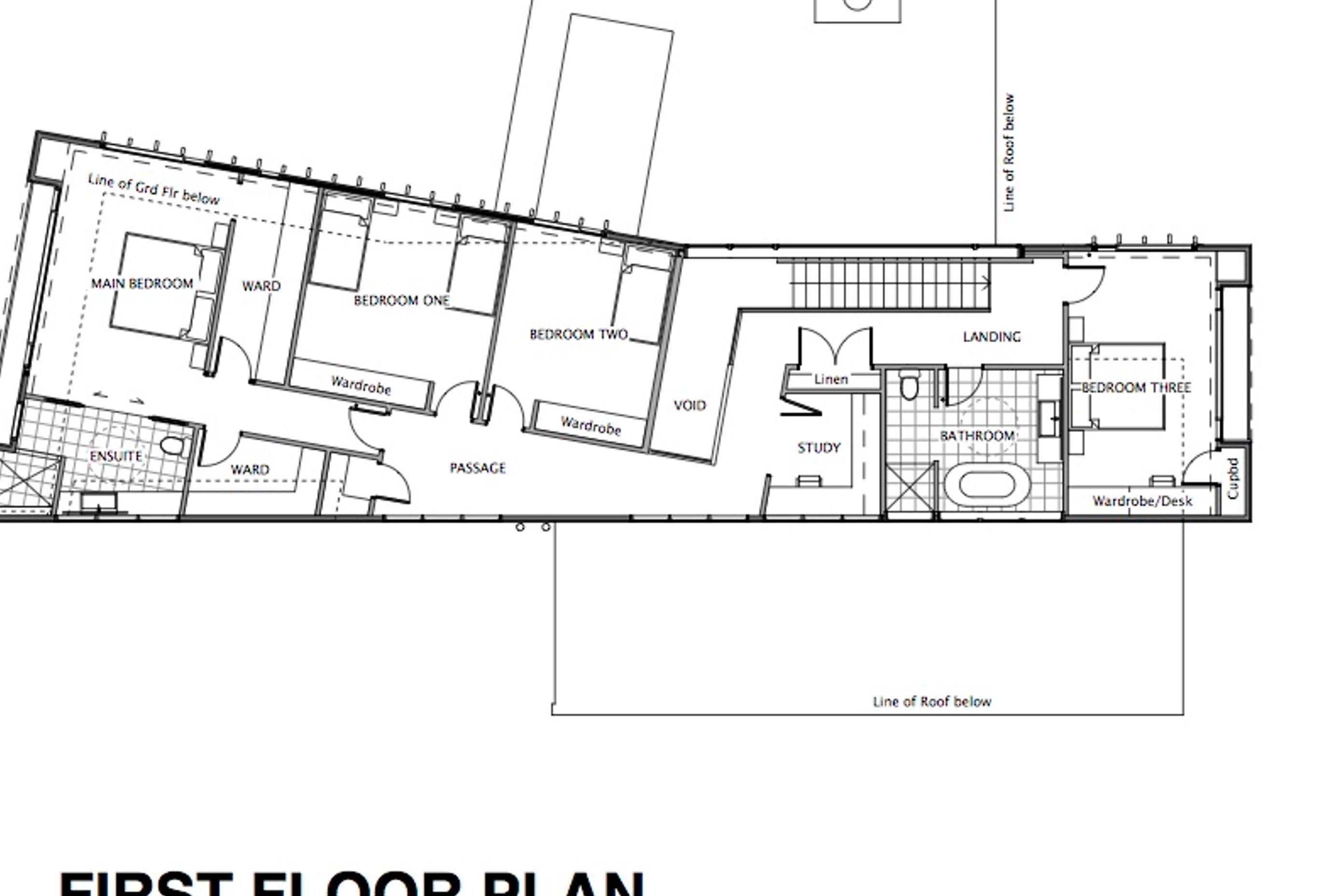 The first-floor plan by Architecture Bureau.