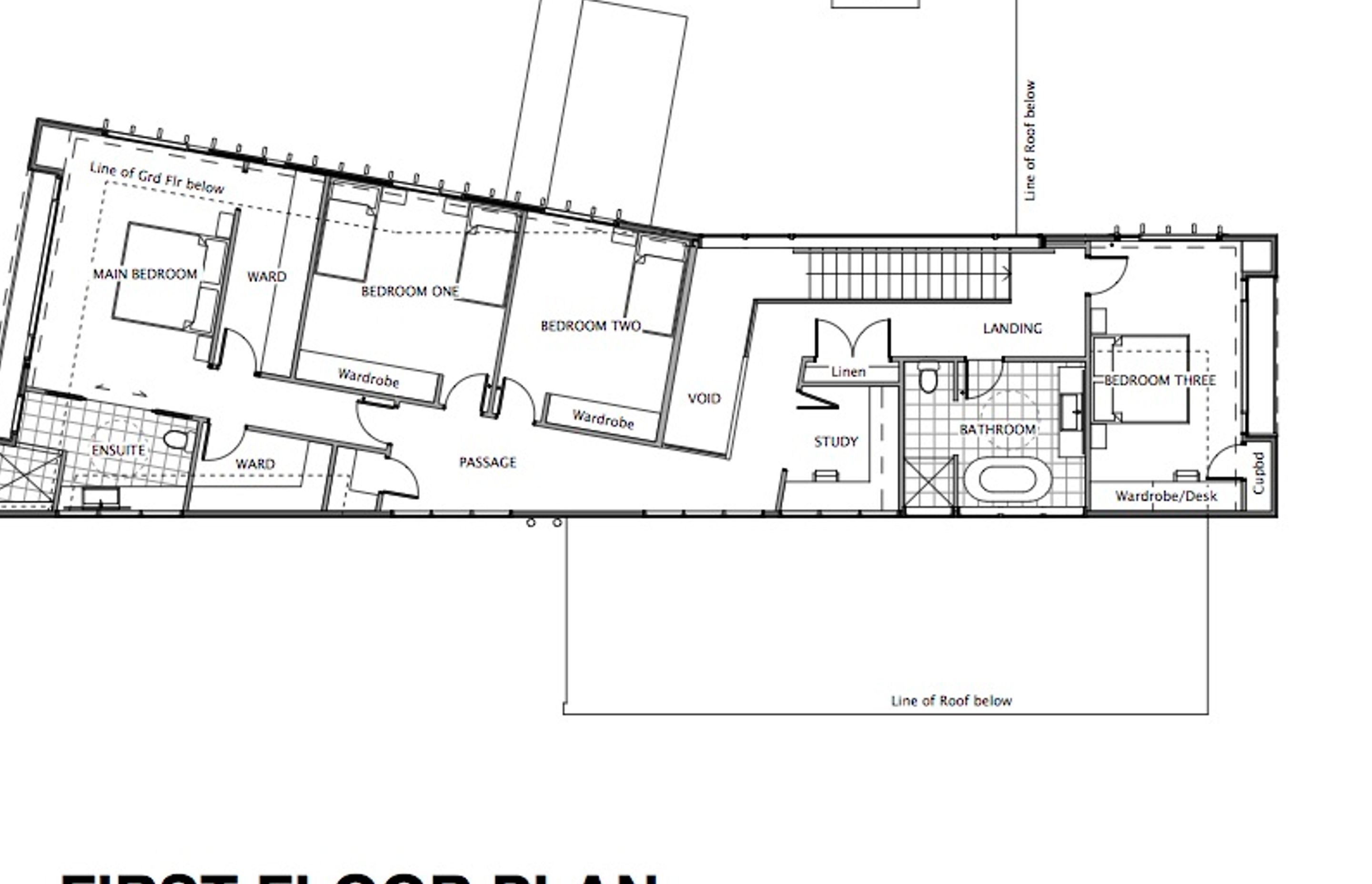 The first-floor plan by Architecture Bureau.