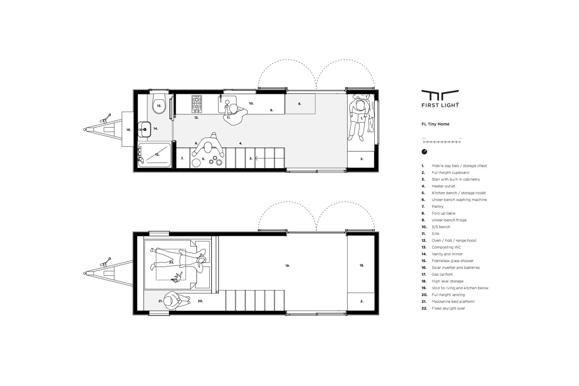 The floor plan by First Light Studi