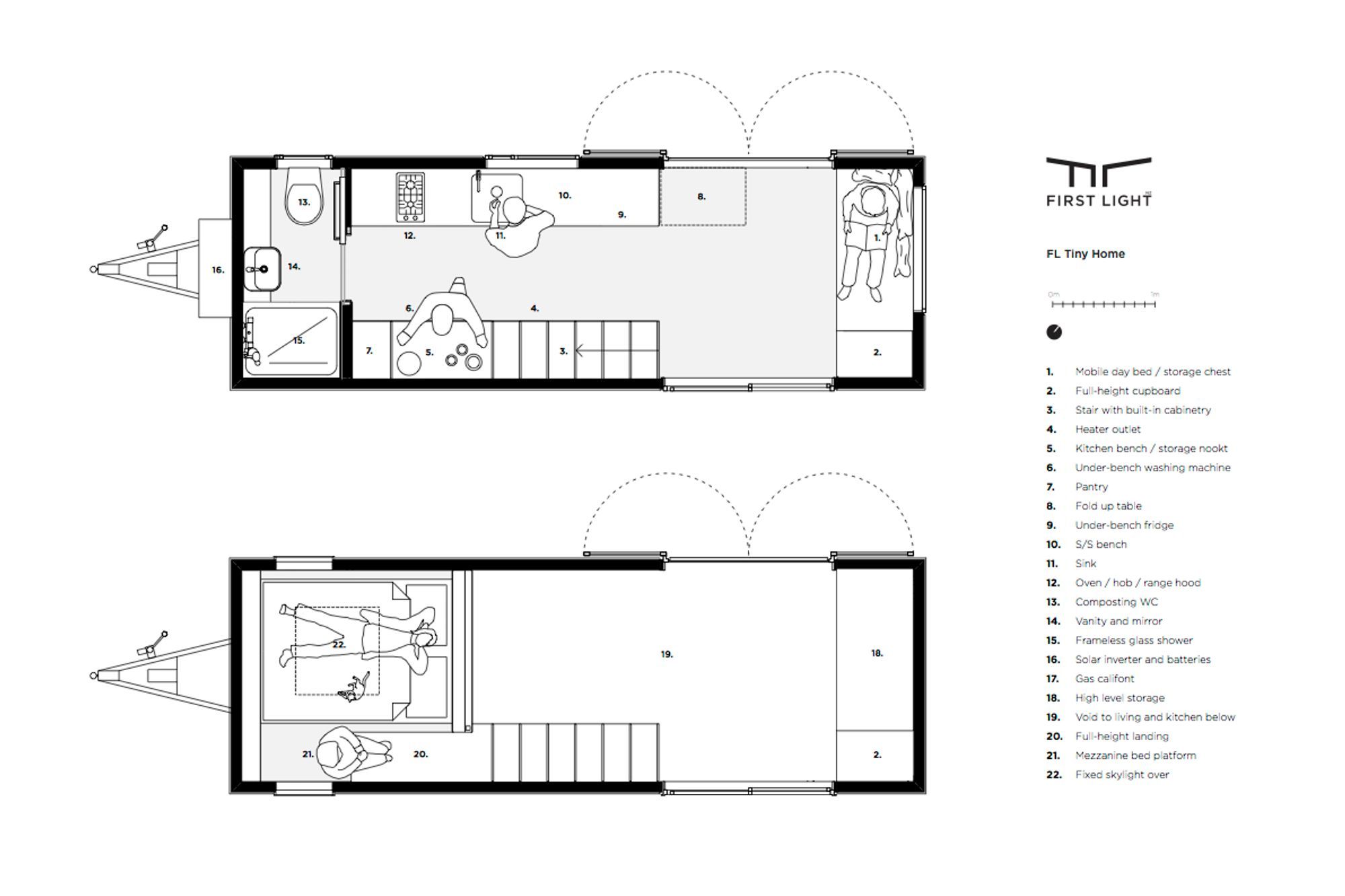 The floor plan by First Light Studi
