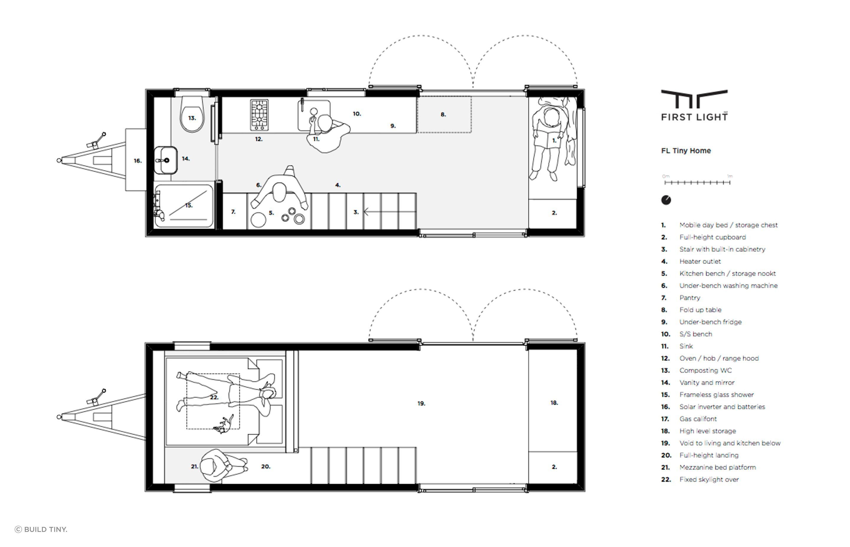 The floor plan by First Light Studi