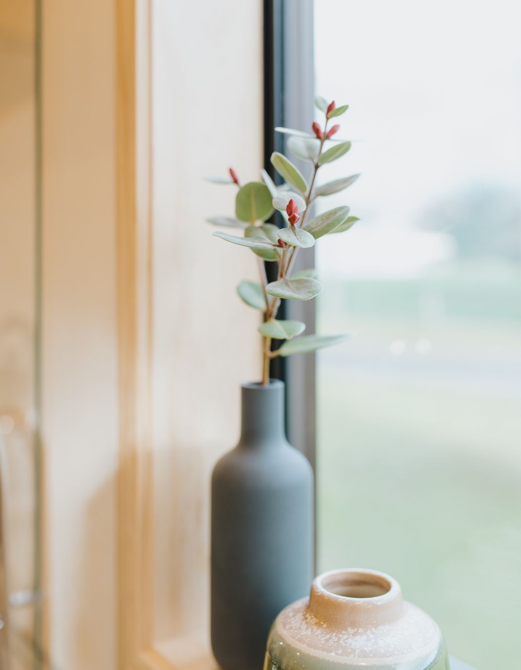 Double-glazing windows and plenty of ventilation helps to create a cosy home.
