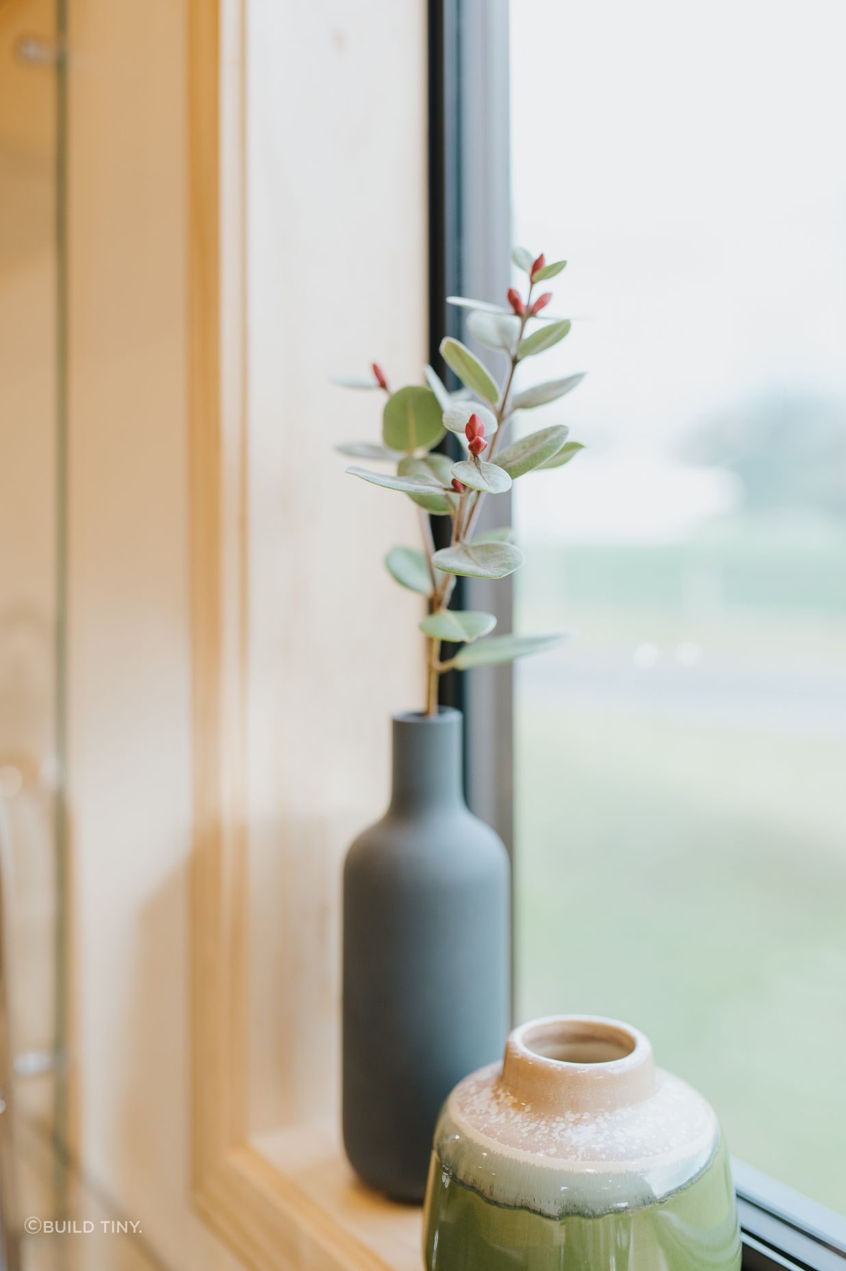 Double-glazing windows and plenty of ventilation helps to create a cosy home.