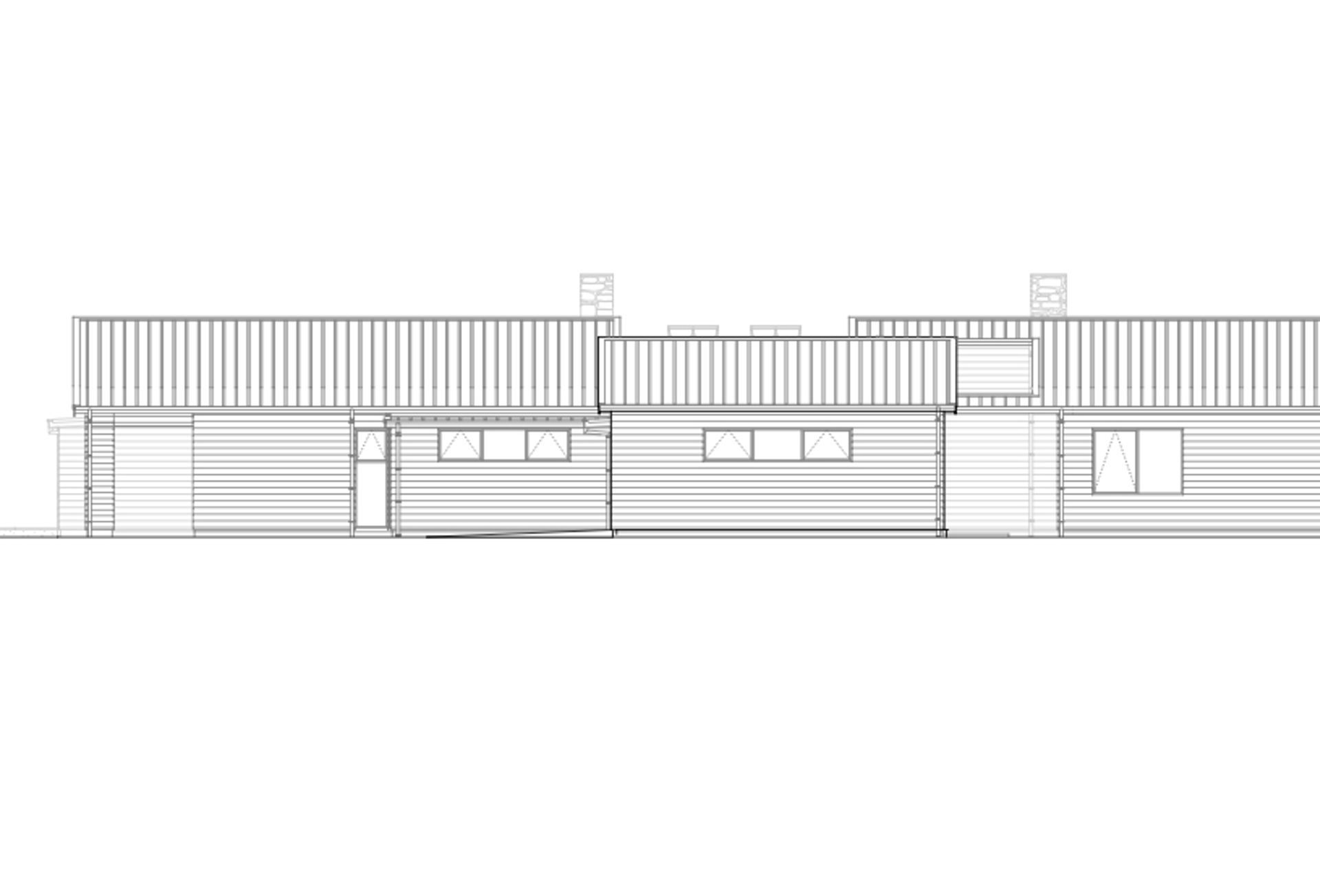 South elevation by Thorne Group Architecture.