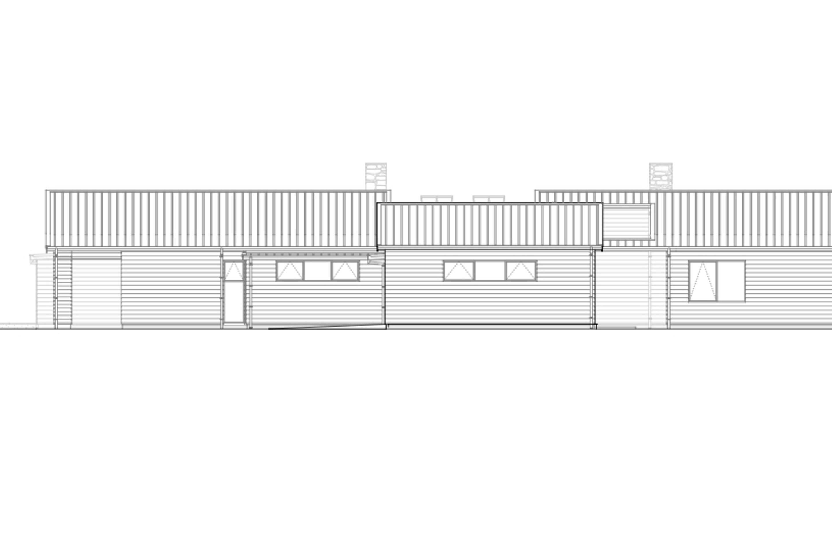 South elevation by Thorne Group Architecture.
