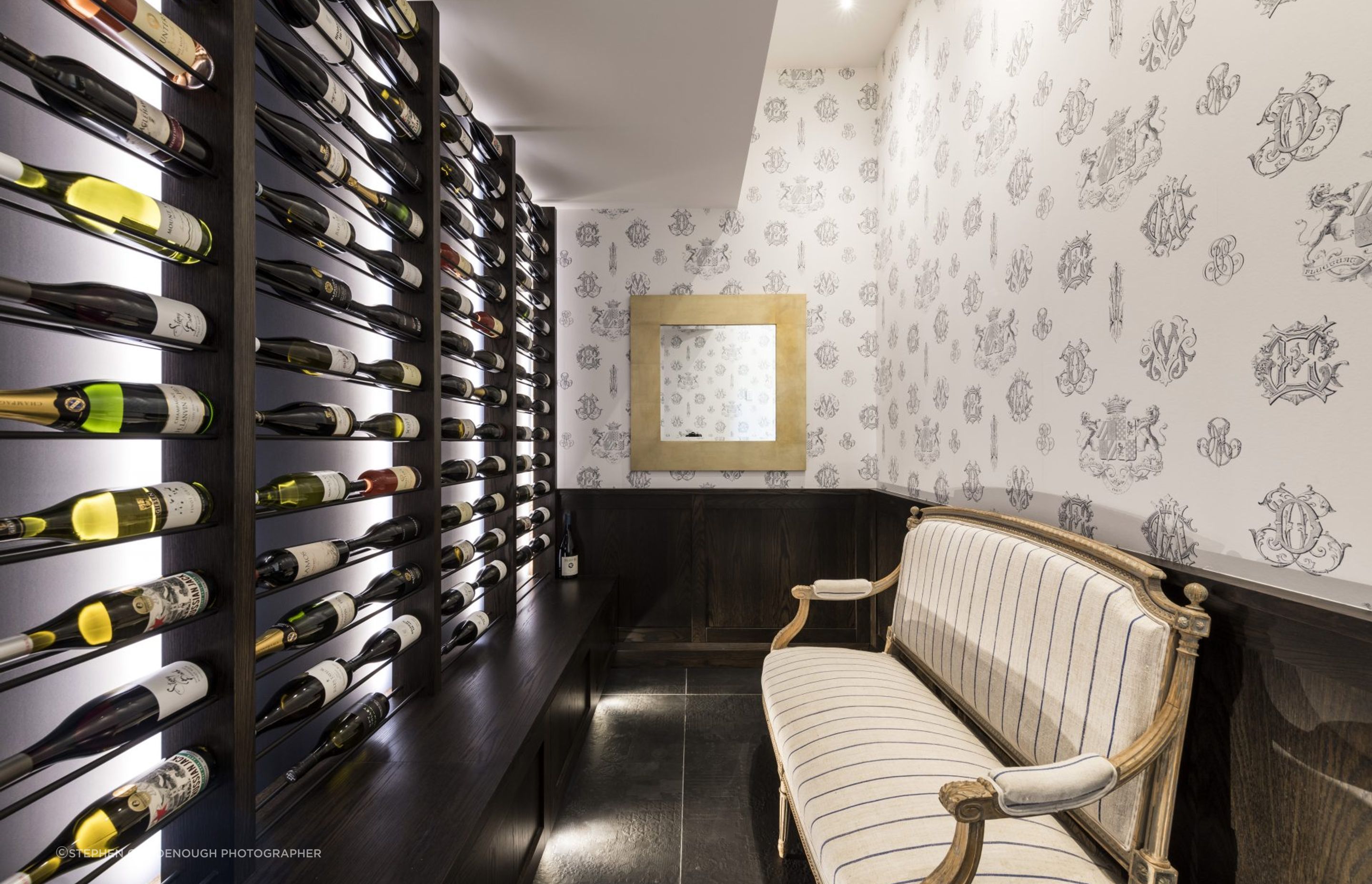 The wine cellar. Photography: Stephen Goodenough.