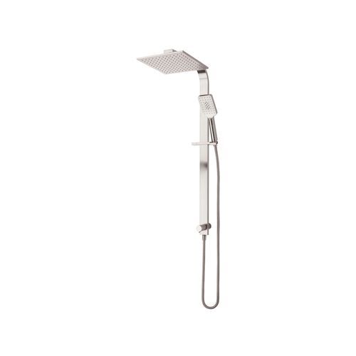 Olympia Brushed Nickel Square Double Head Shower VOP73SBN