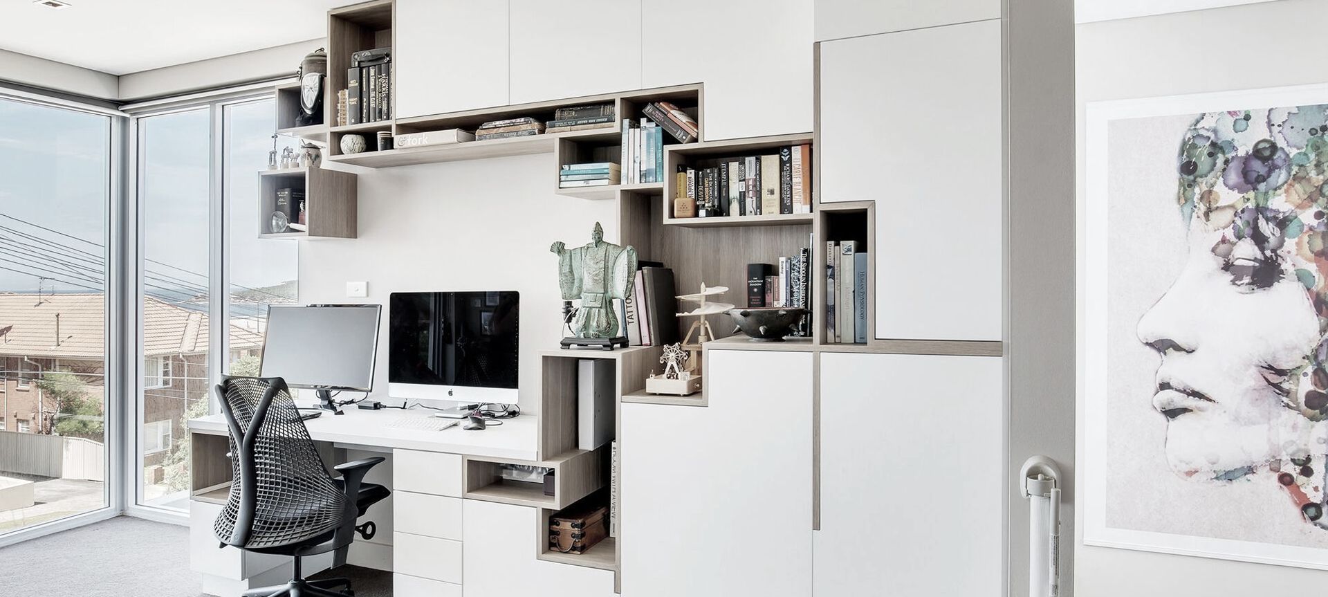 One-of-kind Shelving banner