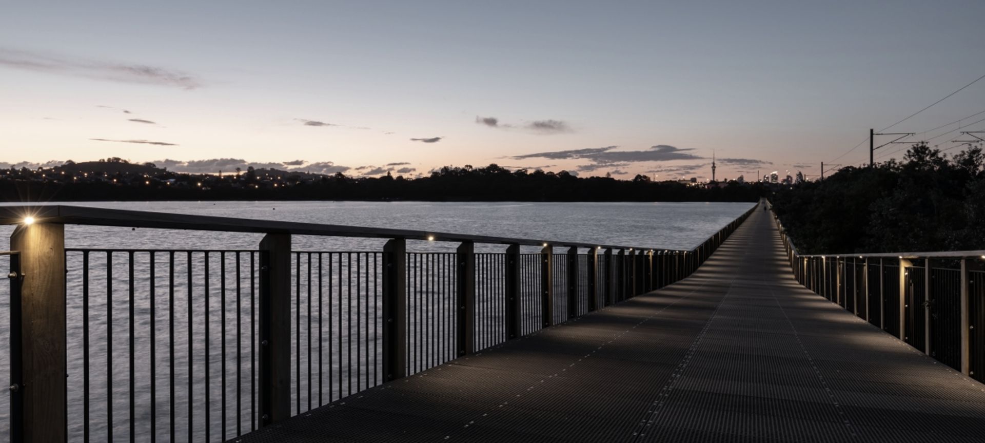 Orakei handrail - Iroko banner