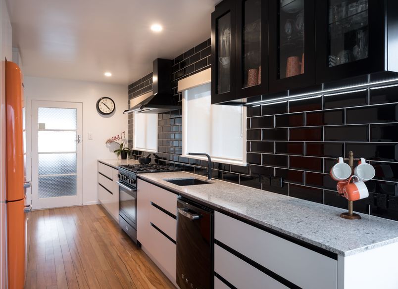 Orange Retro Kitchen