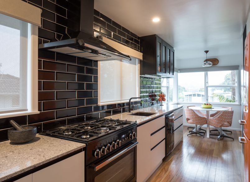 Orange Retro Kitchen