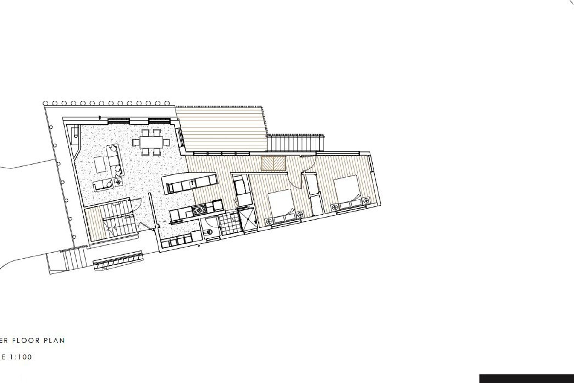 Lower floor pan by TOA Architects.