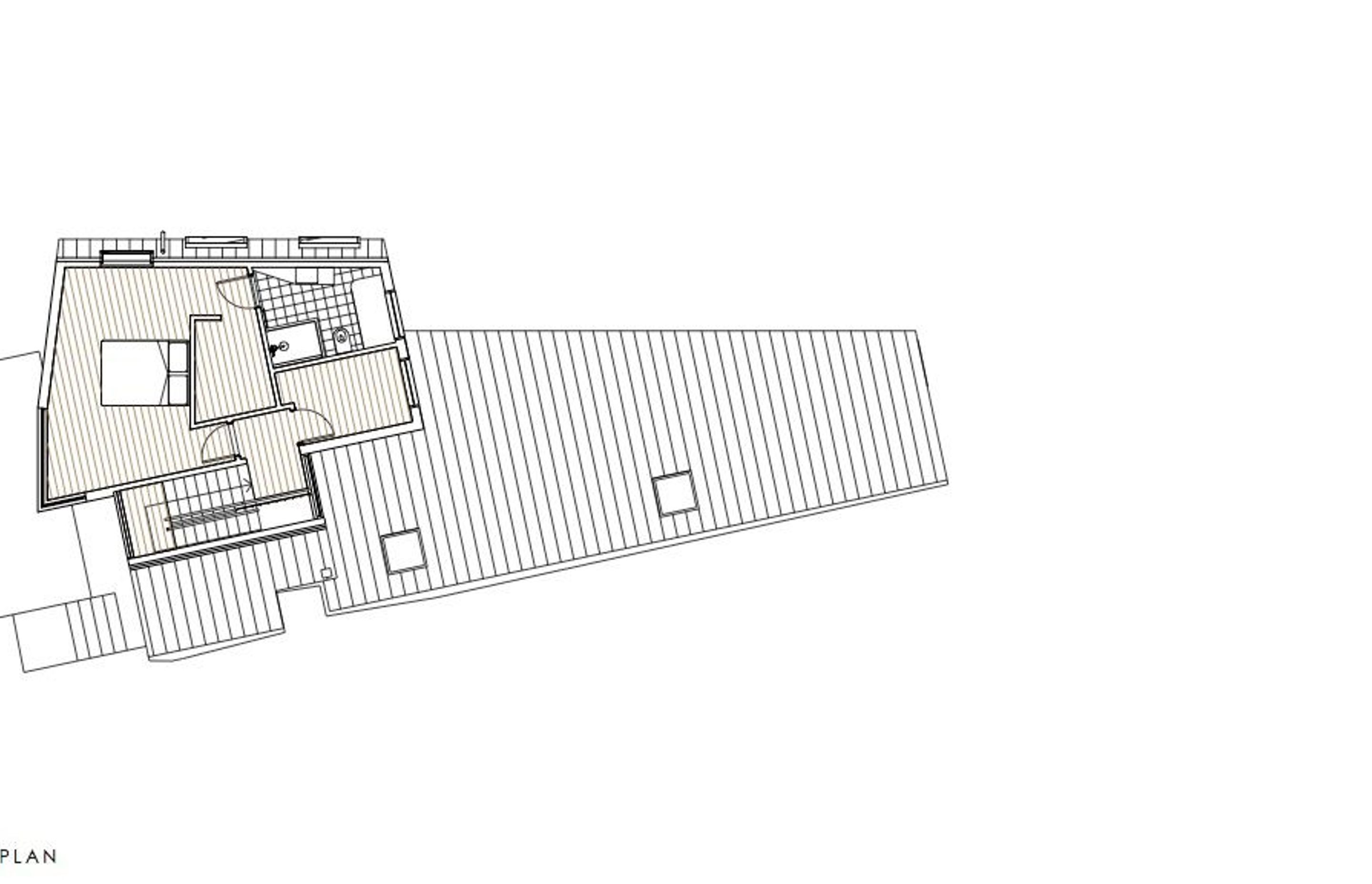Upper floor plan by TOA Architects.