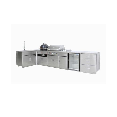 Grandfire Outdoor Kitchen Package with Single Fridge