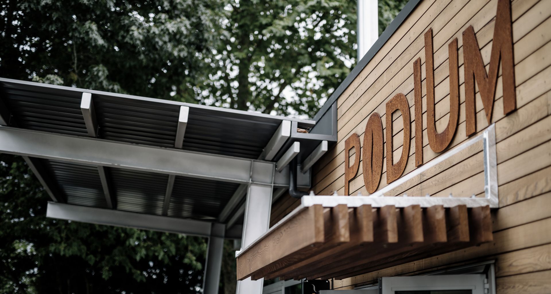Podium Cafe banner
