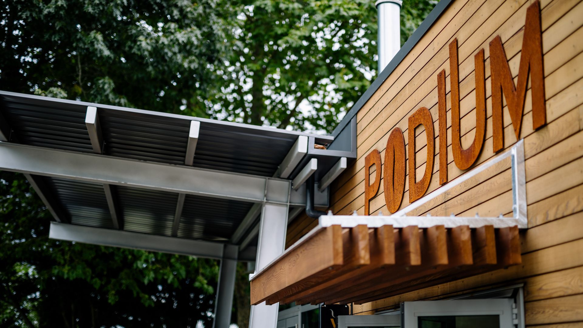 Podium Cafe banner