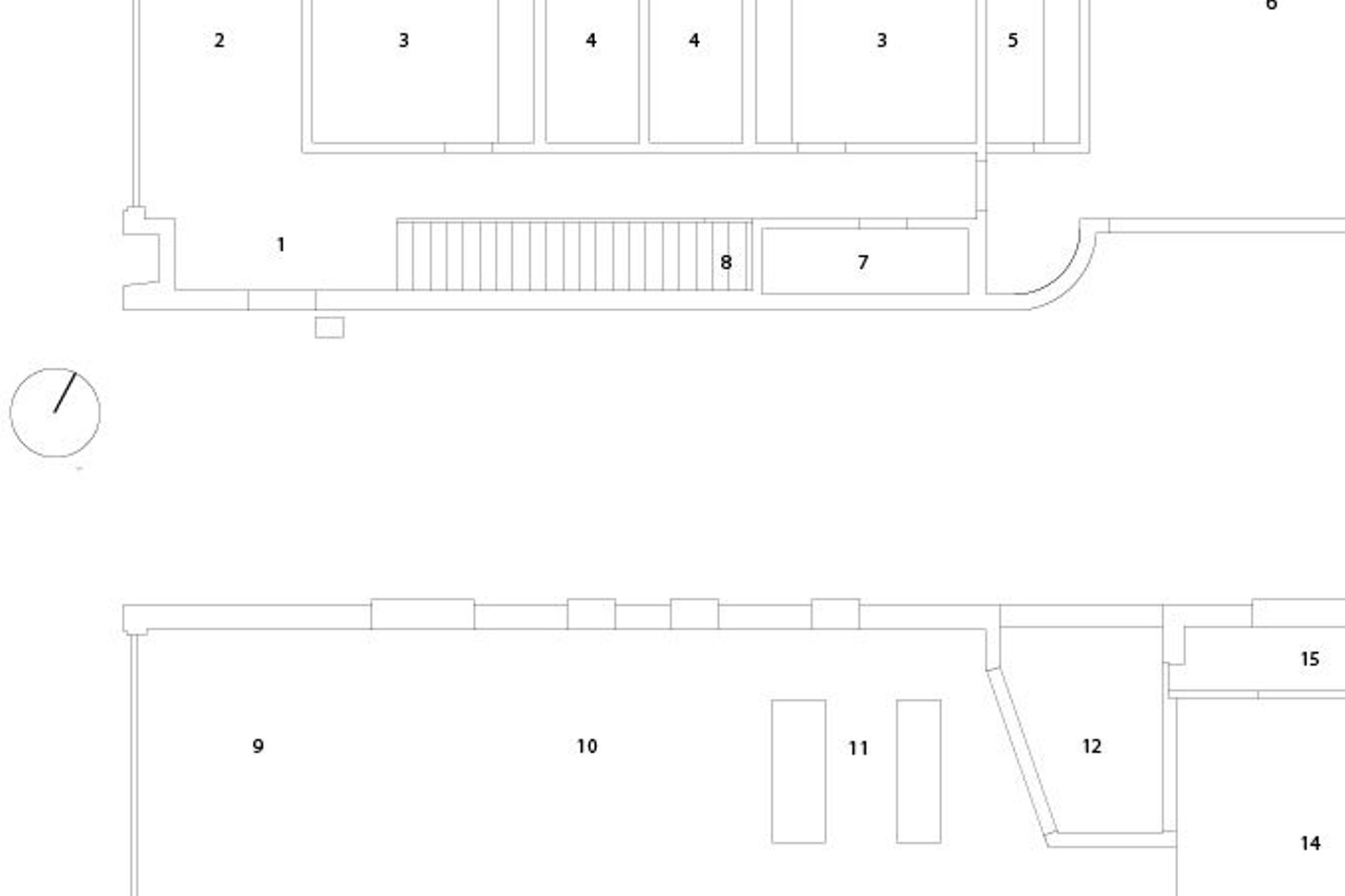 Park Terrace House ground and first-floor plans by Phil Redmond Architecture + Urbanism.