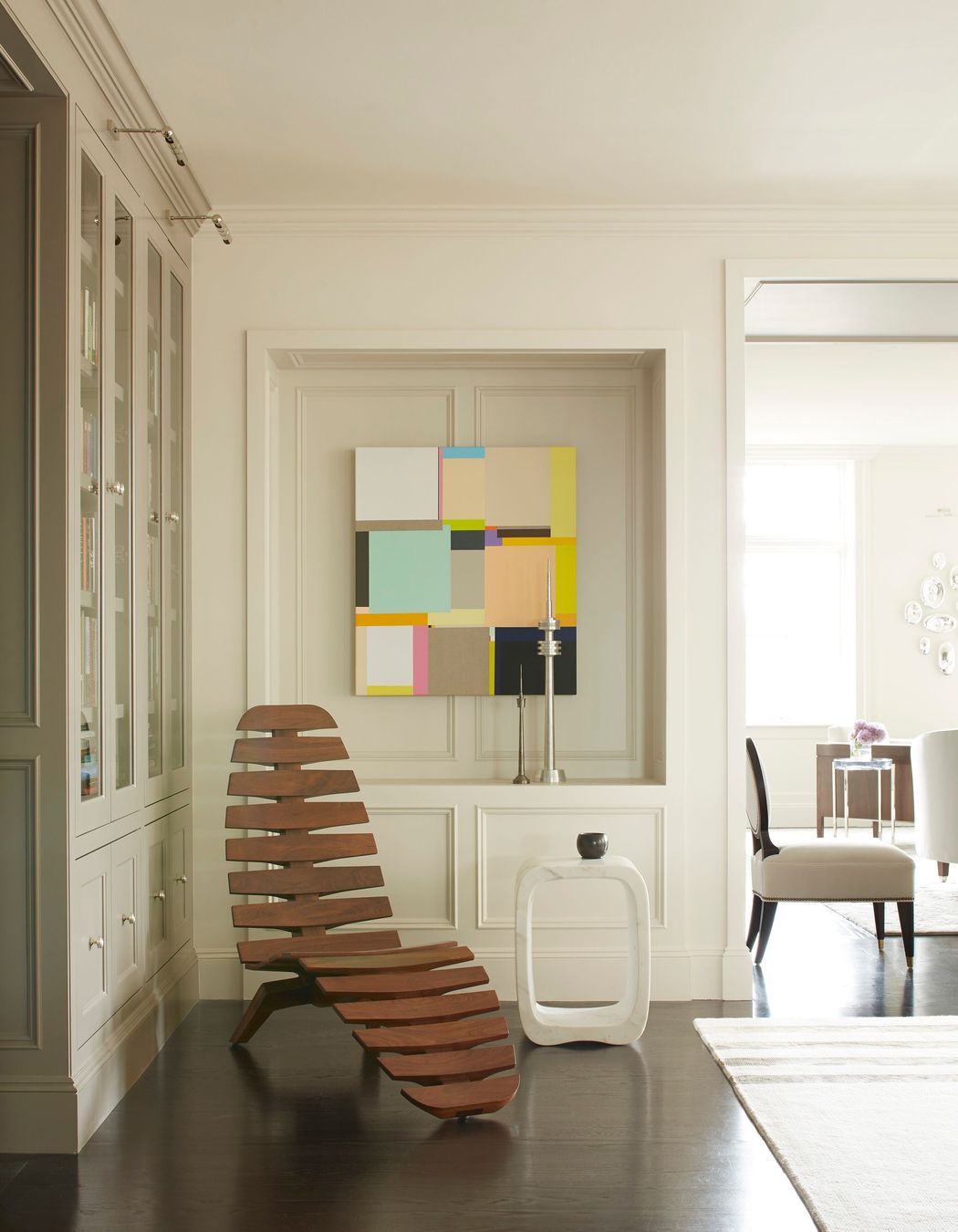 Reading Area.  Interiors by Lisa Tharp.  Photography by Max Kim-Bee.